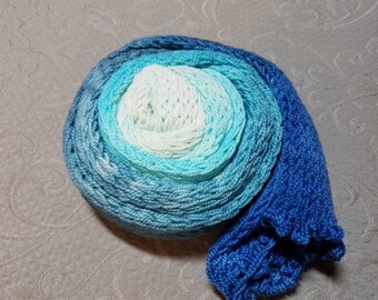 Gradient sock flat "Oceana" Superwash Merino Nylon