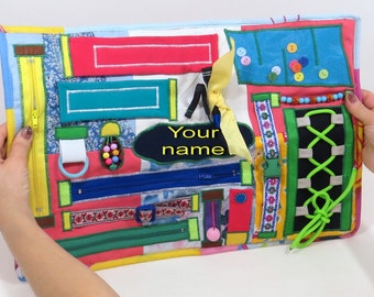 Alzheimers Activity Blanket Dementia Awereness Sensory Blanket Adventure Stroke Fidget Quilt Autism Awareness Blanket Twiddle Busy Blanket