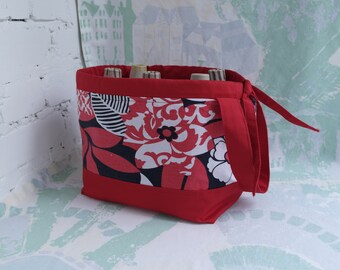 Sock project bag Knitting bag Knitting tote Knitting project bag Yarn project bag Knitters gift bag Crochet project bag Bag for knitting