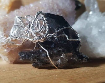 Smoky Tibetan quartz Pendant