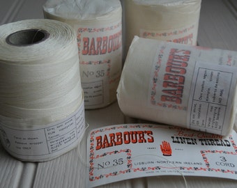 Large spool of 35/3 cord Barbour's Irish Linen thread, Last one!