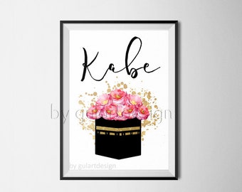 Islamic mural, Mecca, Kaaba, Kabe, Dua, Islamic decor, Islamic wallstyle, Islamicquotes, Quran, Quran