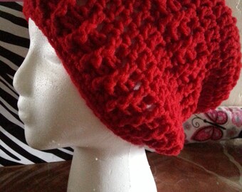 Slouchy Ribbed Hat w/wo Pom
