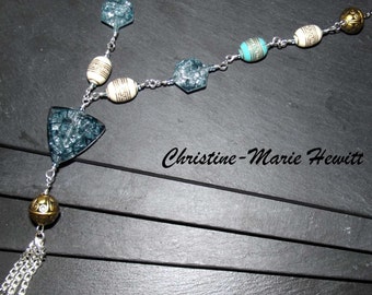 Turquoise Tassel Necklace