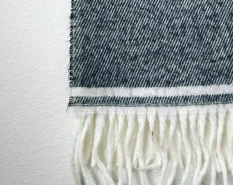 Black and white vintage scarf