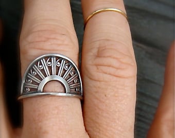 deco ... sterling silver ring