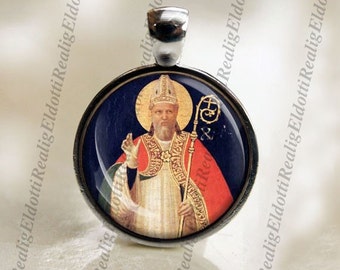 St. Alexander Catholic Christian Medal Pendant Patron Saint Religious Jewelry