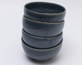Set of Four Breakfast Bowls, Ceramic Noodle Bowls