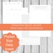 Pocket Size: Undated Daily Travelers Notebook Printable Insert S94-PocketDailyUndatedTN