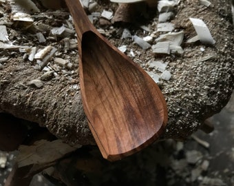 11" wooden spoon, cooking spoon, serving spoon, hand carved wooden spoon