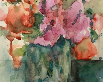 Spring Bouquet - Original Watercolor