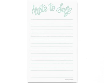 Note to Self - Lined Notepad