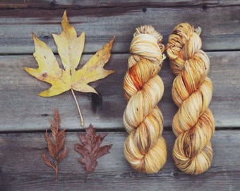 Sport weight sock yarn 'October Leafs' #2