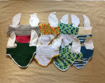 crochet horse fly bonnet