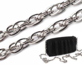 Sterling Silver 0.8 x 120 cm shoulder bag or other