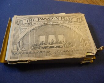 The "Passion Play" Oberammergau 1910 a set of fifty Cards...missing #1 card