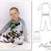Fleece Pajama Pattern - Winter Lounge Set - 1-10Y - "Drew & Jesse" - PDF