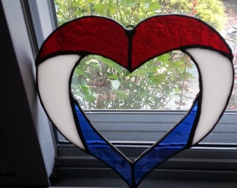 red white and blue suncatcher