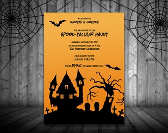 halloween party invitation template fall party invitation halloween word template