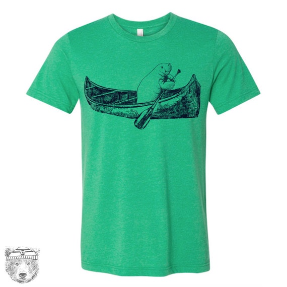 Mens MANATEE in a Canoe t shirt s m l xl xxl Color Options