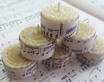 100% Pure & Natural Beeswax Tealight Candles