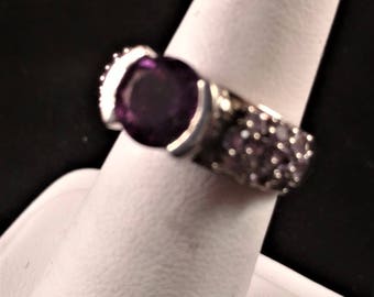 Amethyst Sterling Silver Ring