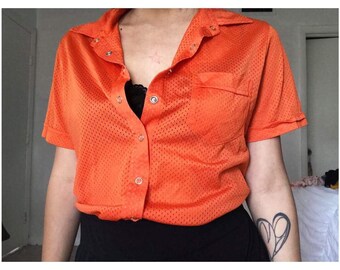 Vintage 90s Raver Mesh Blouse