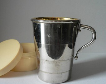 Antique Folding Travel Cup with Case