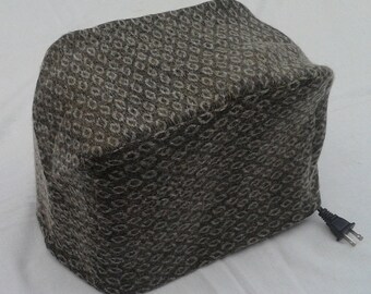 Khaki green 2 slice toaster cover, ready to ship