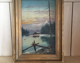 Lake Scene Painting