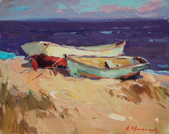 Painting, Landscape, Oil painting, Original, Seascape.