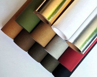 Half Yard Kraft Paper Fabric,Washable Paper Fabric,Imported From Germany,12 Kinds For Choice, 18" x 59" (45 x150cm) Cyber Monday (QT634)