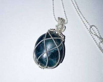Apatite crystal pendant