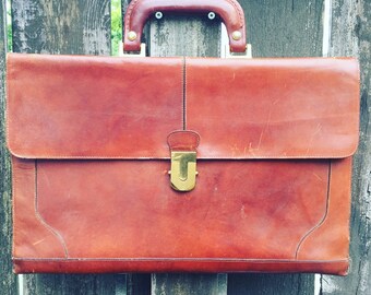 Vintage Ponte Vecchio, cuir italien, sac de messager pour homme, sacoche