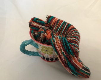 Multicolor cotton washcloth