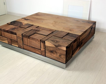 Hand made walnut coffee table