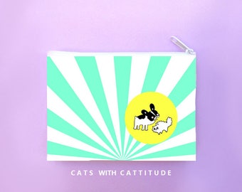 Dog Zipper Pouch-Cats and Dogs-Gift For Pet Lover-Zipper Pouch-French Bulldog-Cat-Pet Lover Gift