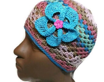 Summer hat crochet, hat for baby girl, crochet beanie, crochet hat, baby hat, summer hat, baby shower gift, fishnet hat, girls crochet hat