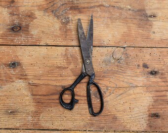 Antique Scissors, Old Scissors, Primitive Large Scissors, Rare Collector Scissors, Sewing Scissors, Sewing Scissors