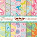 Multicolor PAISLEY Pattern Digital Papers Pack, Seamless - 14pcs 300dpi (paper crafts,card making,scrapbooking) Personal and Commercial use