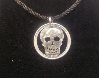 Skull Quarter Pendant