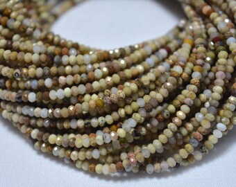 Ocean Jasper Beads, 2.40mm Beads, Micro Faceted Rondelles Beads, Jasper Rondelles, Gemstone beads 12.5 Inches Strand