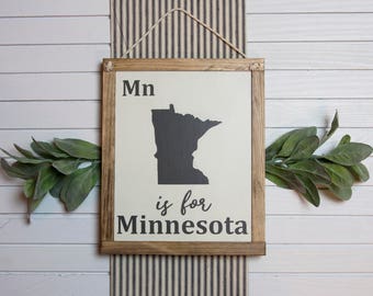 State Flashcard Style Wood Sign/Custom/Farmhouse/Vintage Inspired