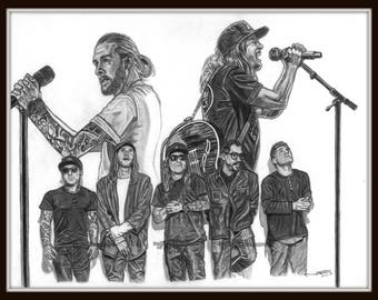 Dirty Heads Group Portrait Print