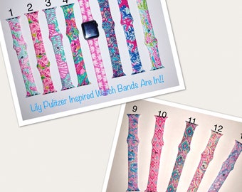 Lilly Pulitzer Inspired Apple Watch Bands with Personalization