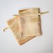 25 Gold Satin Bags, 3x4 inch, Wedding Satin Drawstring Favor Bags