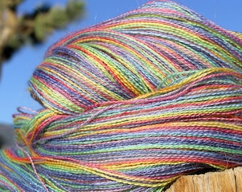 Lace Weight Yarn - Baby Alpaca, Silk, Cashmere - Rainbow