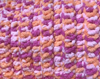 Super Snuggly Crochet Baby Girl Blanket