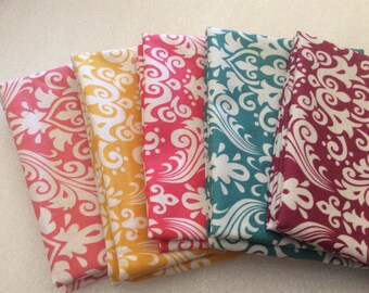 Riley Blake Fat Quarter Bundle (5)-Coordinating Basics