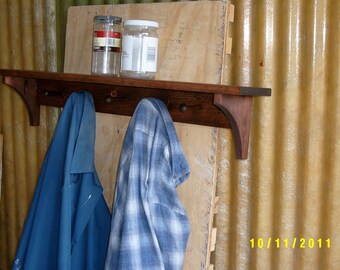 coatrack shelf entryway recycled custom made